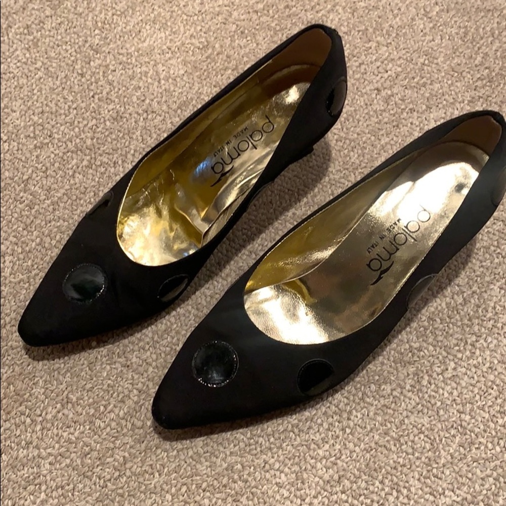 VINTAGE Polka Dot Kitten Heel